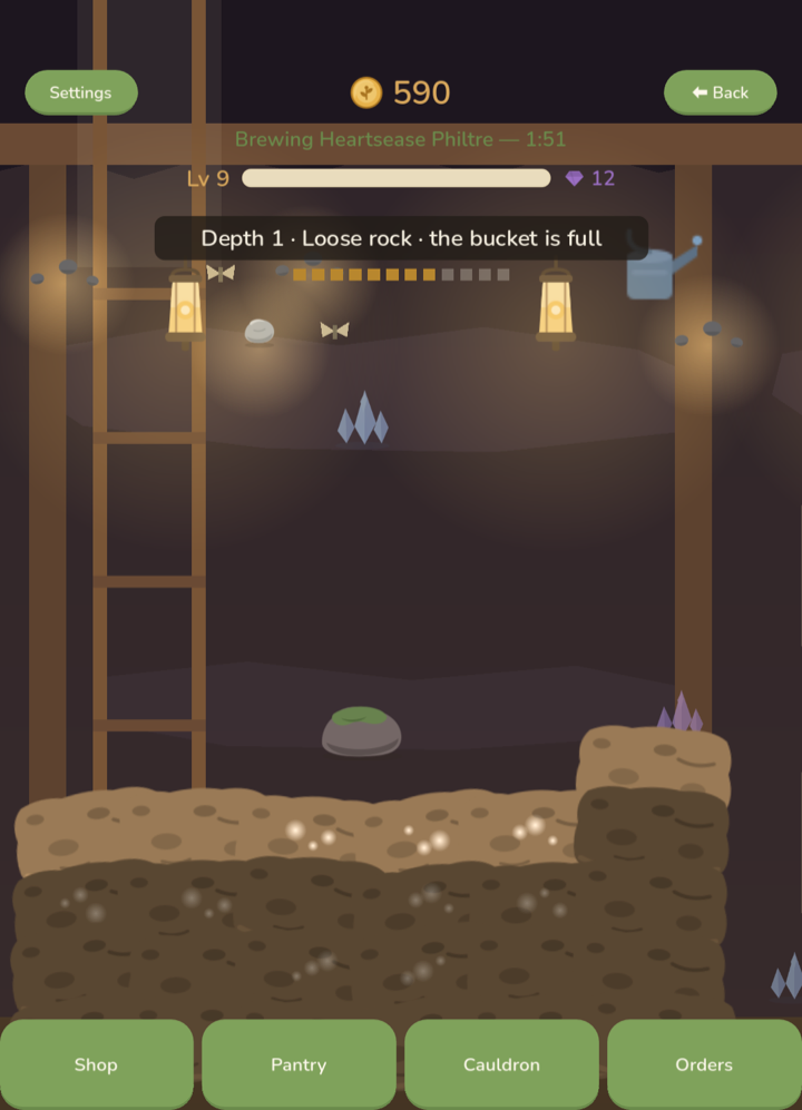 Dig the cellar seam by lantern-light